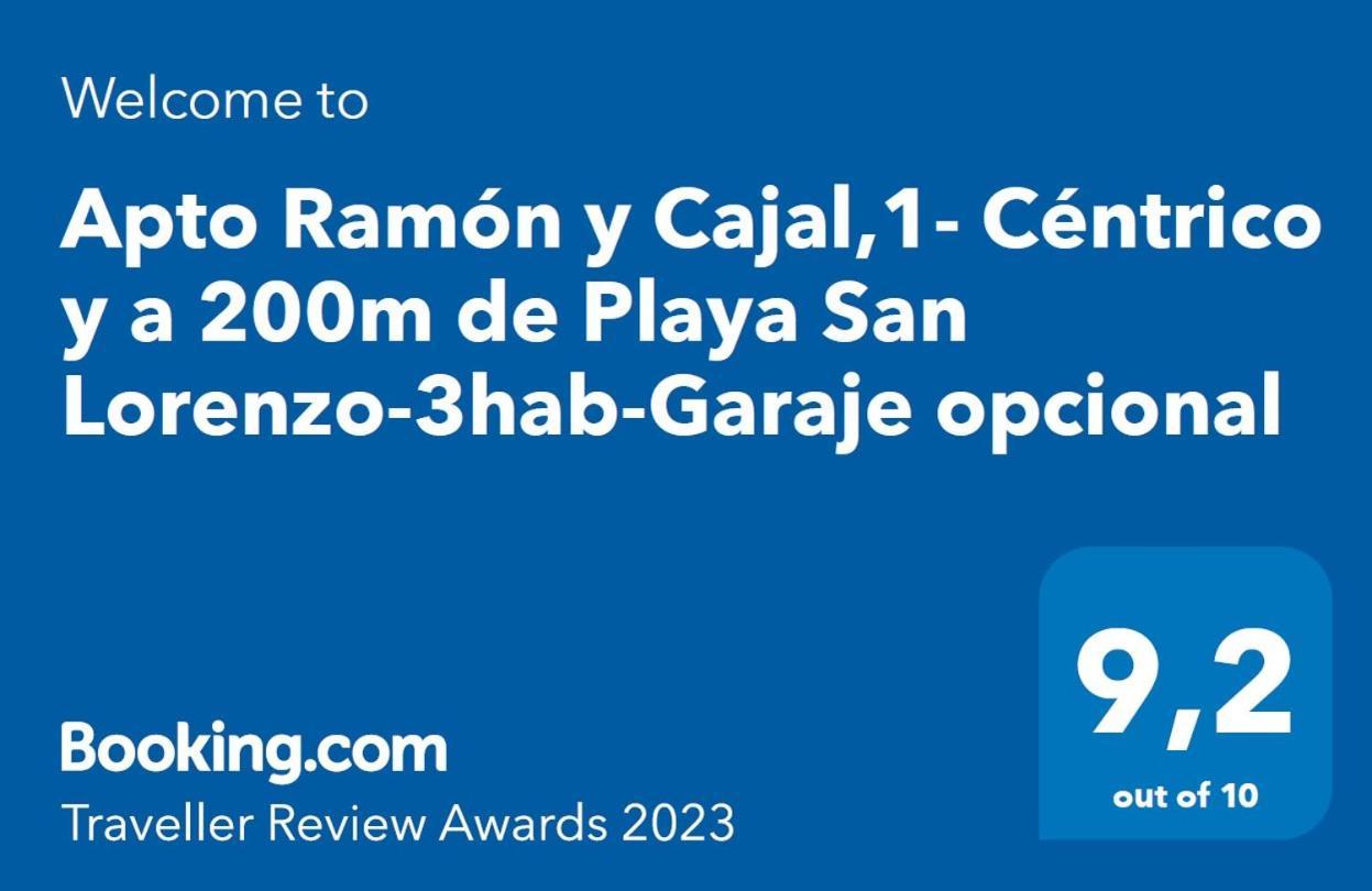 Apto Ramon Y Cajal,1- Centrico Y Cerca De Playa San Lorenzo-3Hab Garaje Opc Gijón Eksteriør bilde